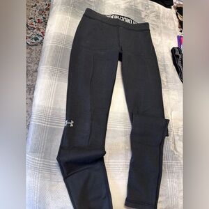 Under Armour Black and White Logo Leggings